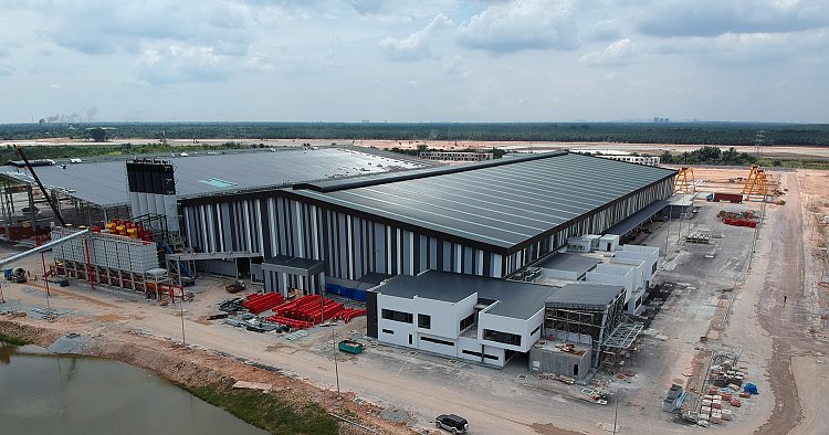 Aerial: Gamuda's second precast concrete plant in Malaysia  Aerial: Gamuda's second precast concrete plant in Malaysia