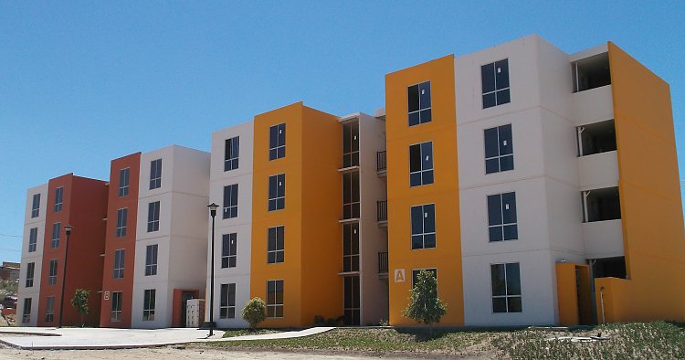 Precast housing, good quality of living conditions in the desert