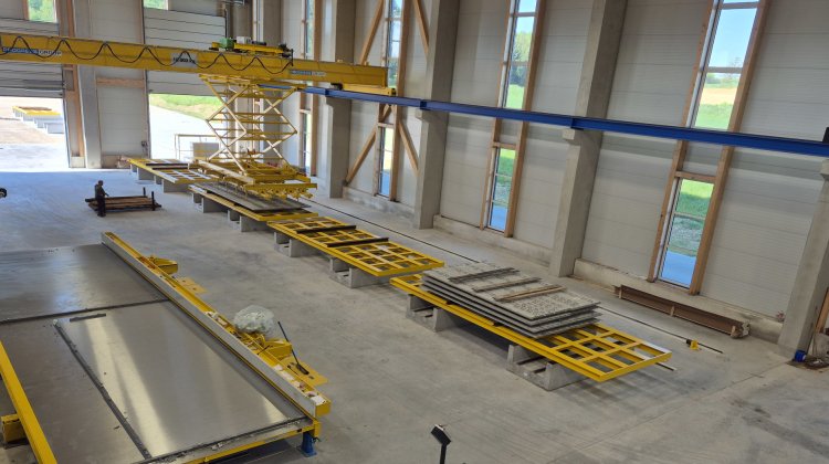 Entschalbereich - Fertigung von Betonfertigteilen im Großraum München