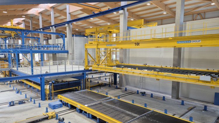 Innenansicht Betonfertigteilwerk
