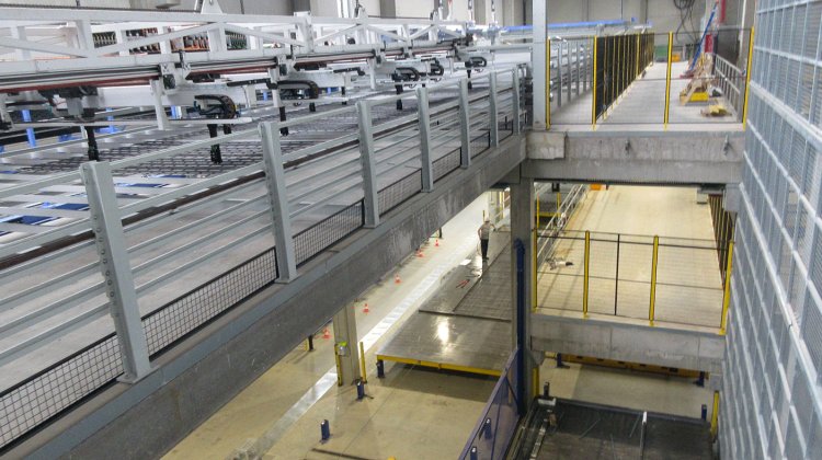 Interior view precast concrete plant - reinforcement preparation