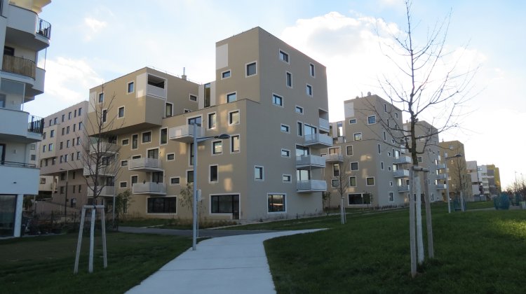 Esthetically appealing housing made with precast