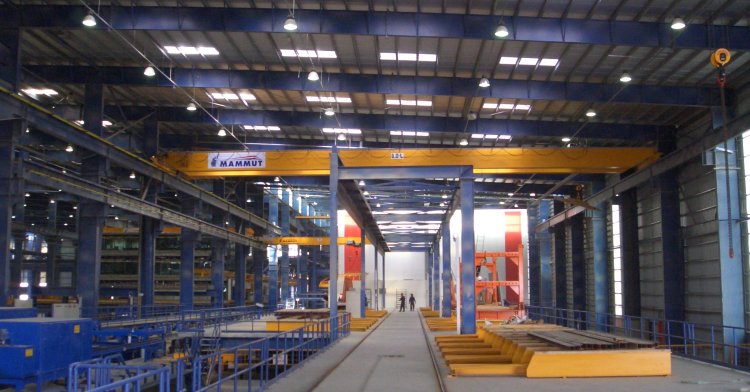 Mammut - High capacity pallet carousel system for precast elements in Dubai