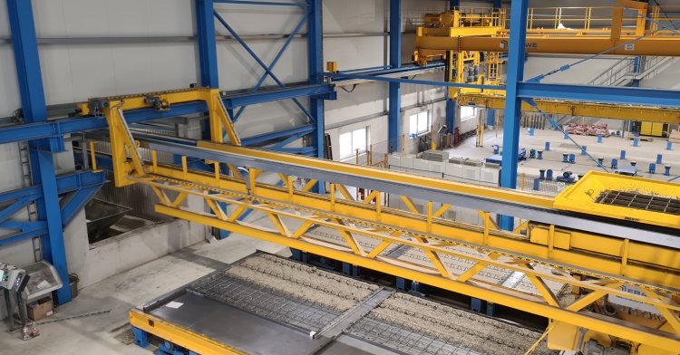 Efficiency increase by a new precast plant