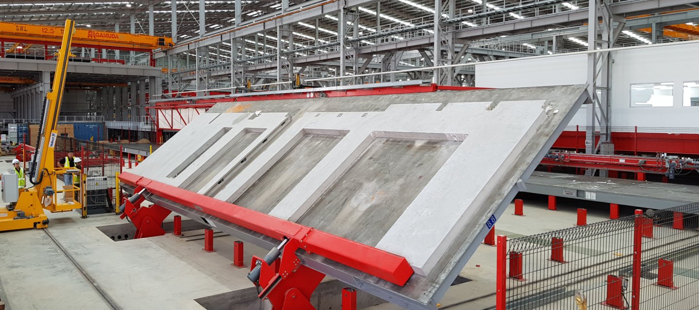 Hohe Qualität bei automatischer Fertigung von Betonfertigteilelementen